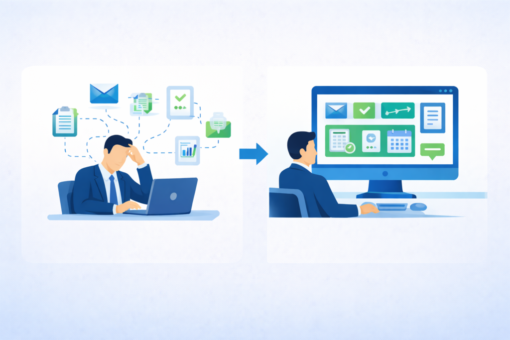 before vs after diagram